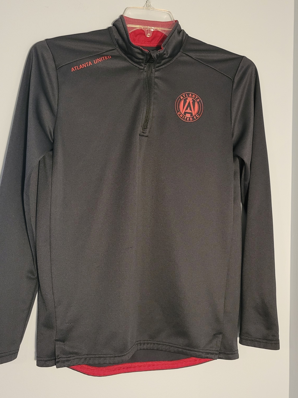 MLS Children's Atlanta United Black Quarter-Zip Pullover Size XL 18/20